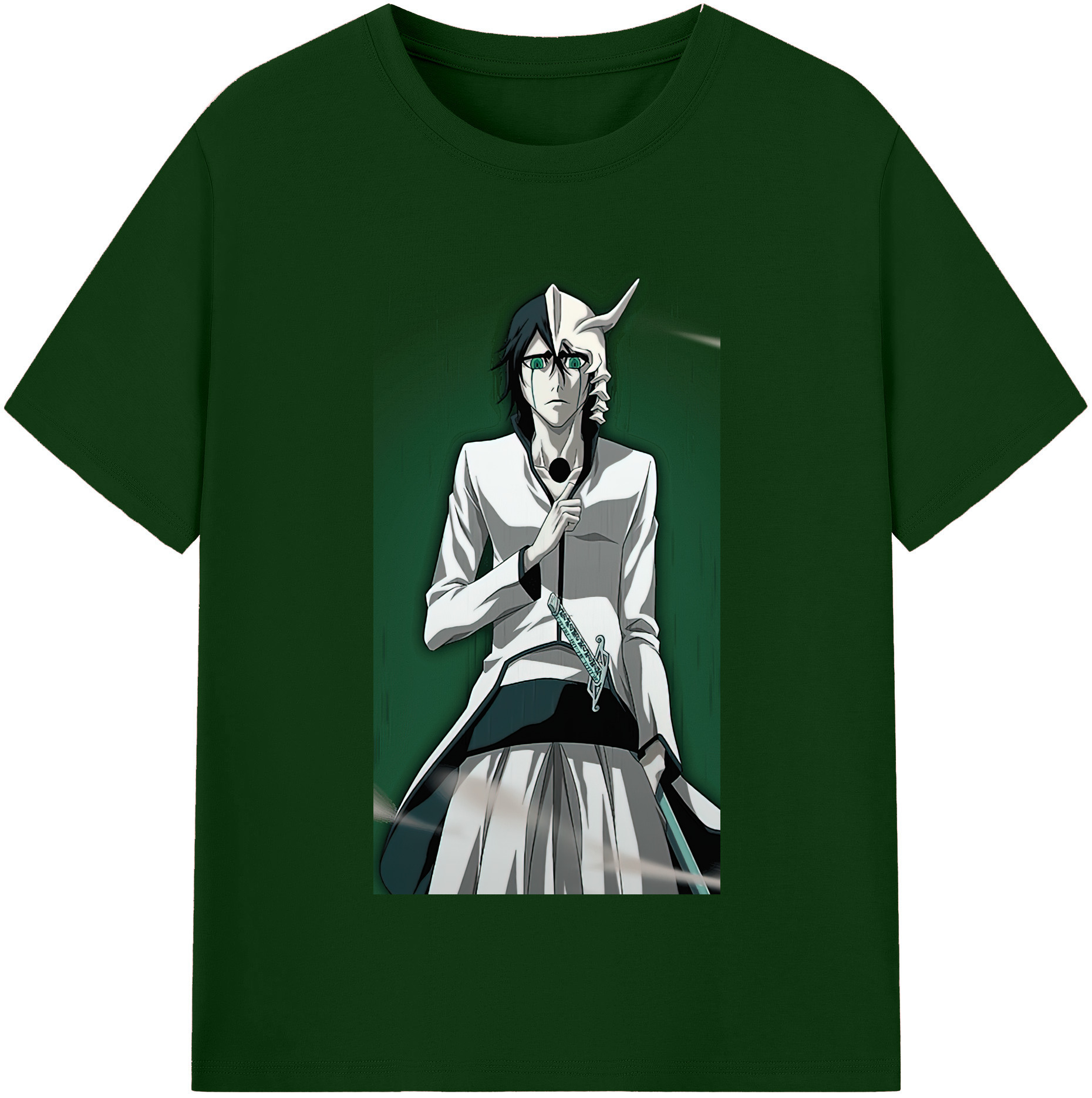 （画像用） ブリーチ ウルキオラ·シファー BLEACH Ulquiorra cifer 綿100％半袖Tシャツ（フロントプリント）